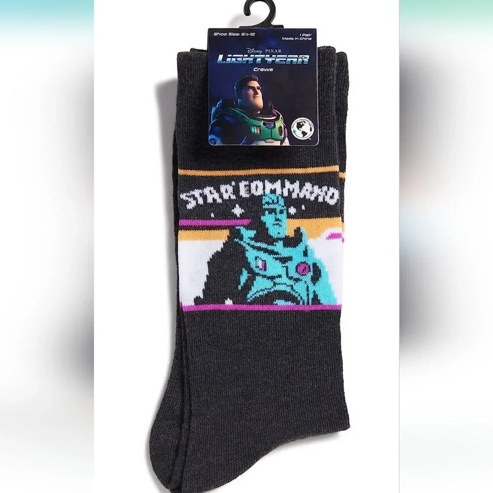 Disney Pixar Buzz Lightyear crew socks